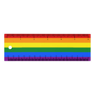 The colors of the rainbow ruler