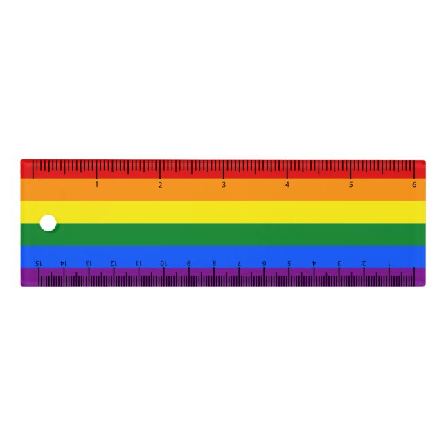 The colors of the rainbow ruler (Front)