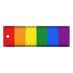 The colors of the rainbow ruler