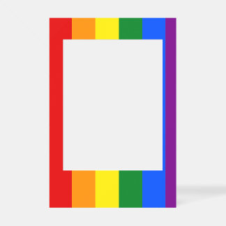 The colors of the rainbow selfie frame