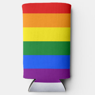 The colors of the rainbow seltzer can cooler