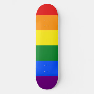 The colors of the rainbow skateboard