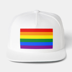 The colors of the rainbow snap back hat