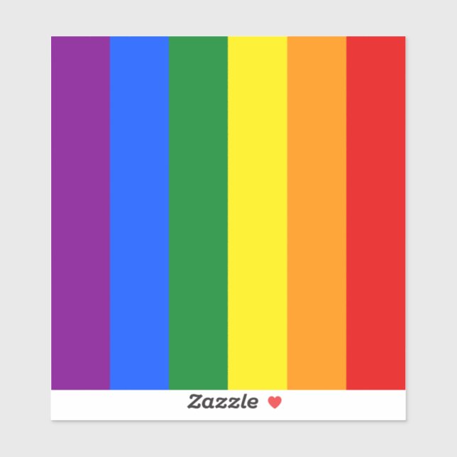 The colors of the rainbow sticker (Sheet)