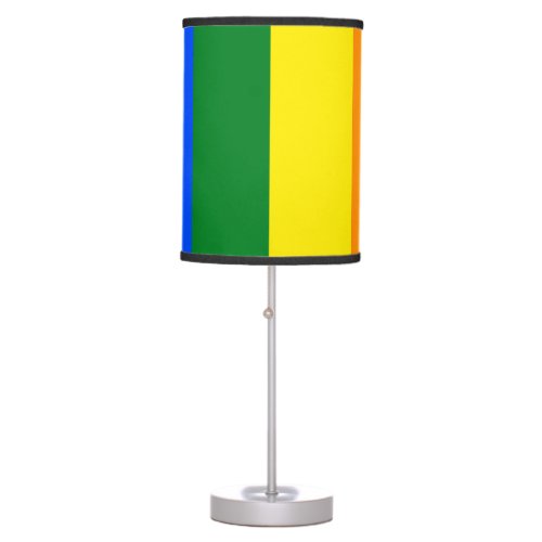 The colors of the rainbow table lamp
