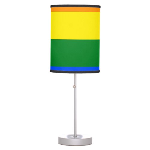 The colors of the rainbow table lamp