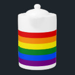 The colors of the rainbow teapot<br><div class="desc">Celebrate all your pride with the colors of the rainbow.</div>