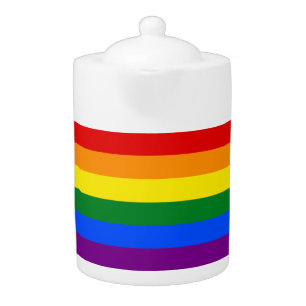 The colors of the rainbow teapot