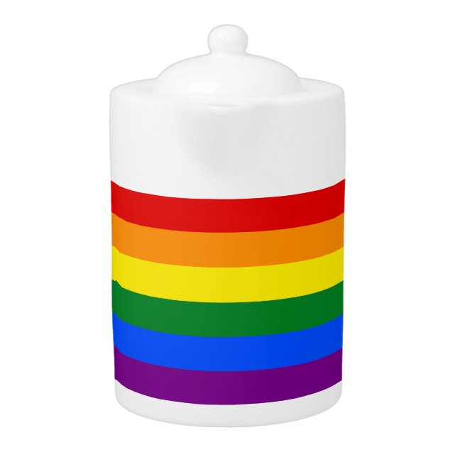 The colors of the rainbow teapot (Front)