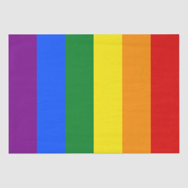 The colors of the rainbow tissue paper (Front)
