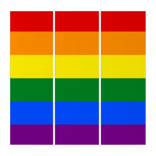 The colors of the rainbow triptych
