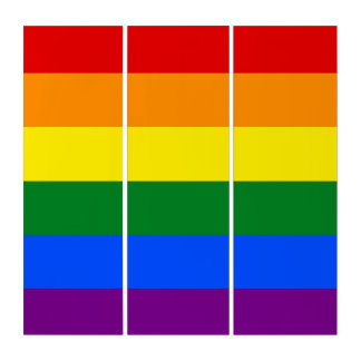 The colors of the rainbow triptych