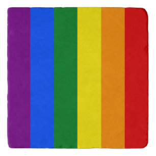The colors of the rainbow trivet