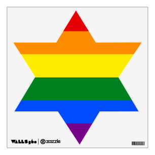 The colors of the rainbow wall decal