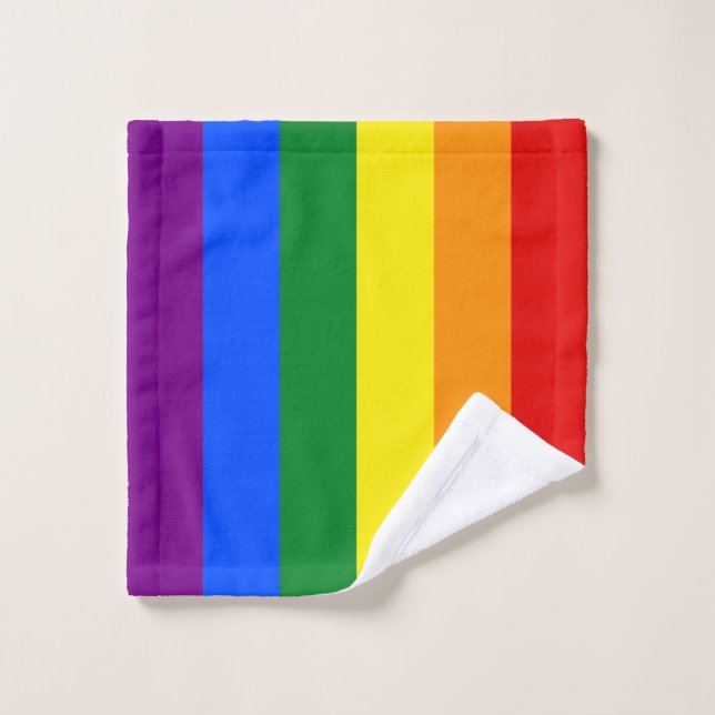 The colors of the rainbow wash cloth (Wash Cloth)