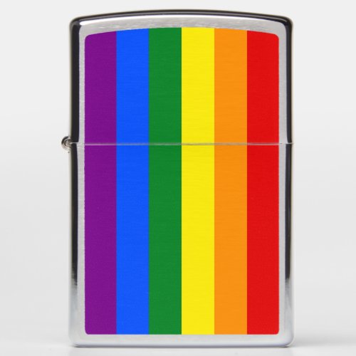 The colors of the rainbow zippo lighter