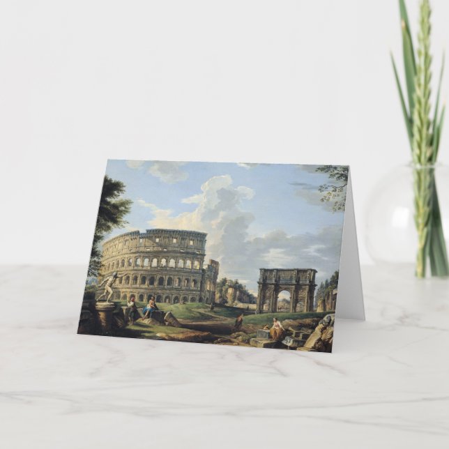 The Colosseum and the Arch of Constantine Card (Front)