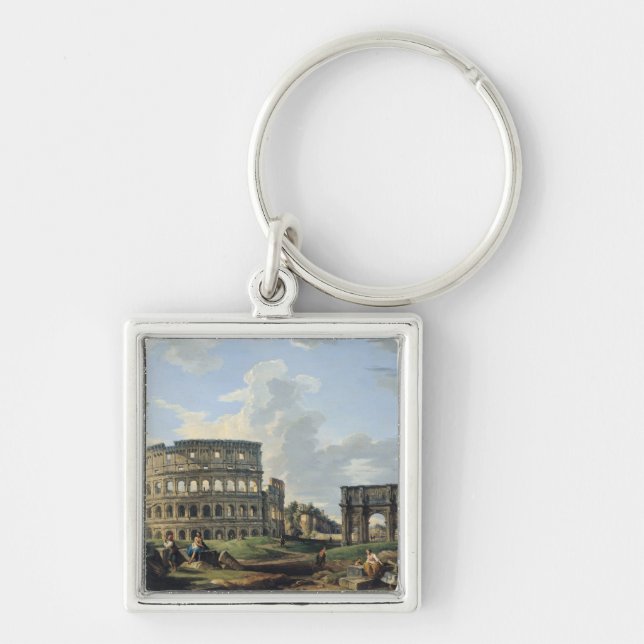 The Colosseum and the Arch of Constantine Keychain (Front)