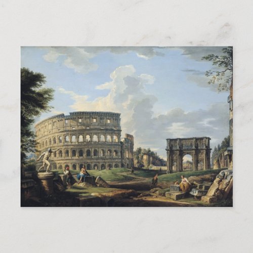 The Colosseum and the Arch of Constantine Postcard