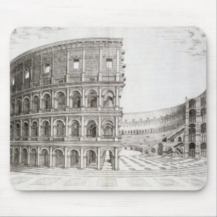 The Colosseum, built in AD 80 (engraving) Mouse Pad