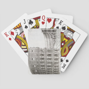 The Colosseum, built in AD 80 (engraving) Poker Cards