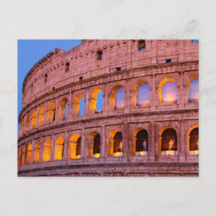 The Colosseum During Early Evening, Rome, Italy Postcard