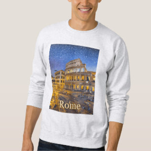 The Colosseum in Rome at Night Sweatshirt