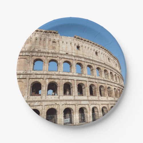 The Colosseum in Rome Italy Paper Plates