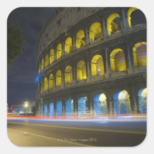 The Colosseum in Rome Square Sticker