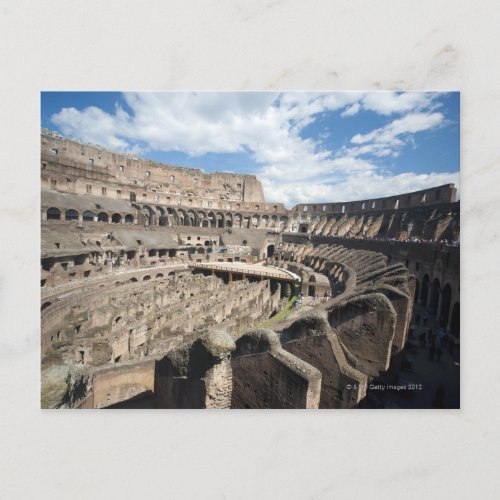 The Colosseum is situated in Rome Italy Its an Postcard