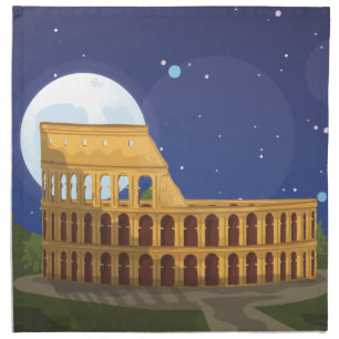 The Colosseum Of Rome Napkin