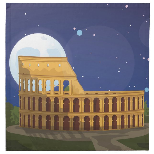 The Colosseum Of Rome Napkin (Front)