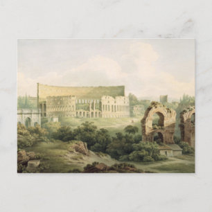 The Colosseum, Rome, 1802 (w/c over graphite on wo Postcard