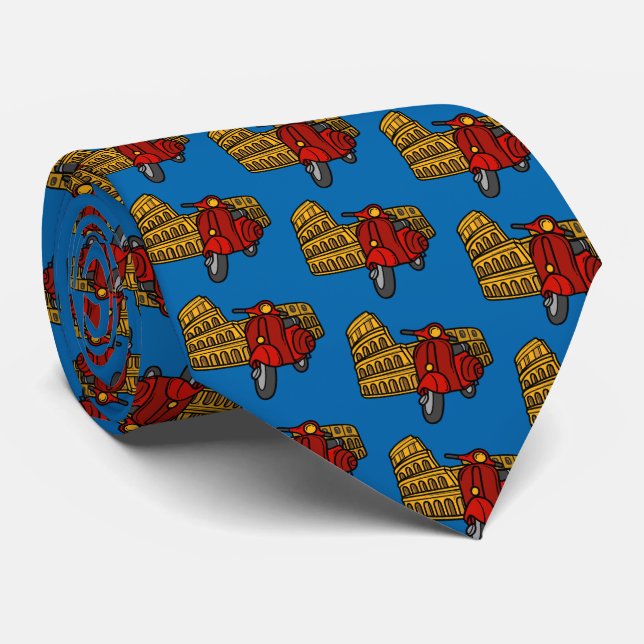 The Colosseum, Rome, Italy Neck Tie (Rolled)