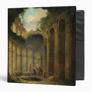The Colosseum, Rome (oil on canvas) 3 Ring Binder
