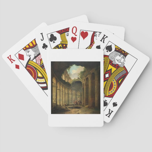 The Colosseum, Rome (oil on canvas) Poker Cards (Back)
