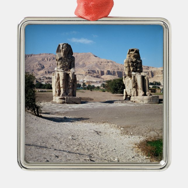 The Colossi of Memnon, statues of Amenhotep Metal Ornament (Front)