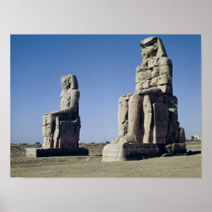 The Colossi of Memnon, statues of Amenhotep Poster