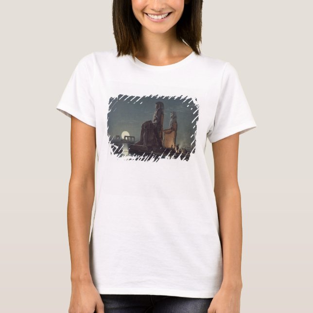 The Colossi of Memnon, Thebes, one of 24 illustrat T-Shirt (Front)
