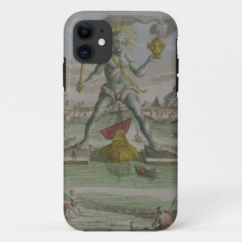 The Colossus of Rhodes detail of the statue strad iPhone 11 Case