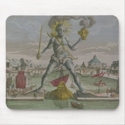 The Colossus of Rhodes detail of the statue strad Mouse Pad