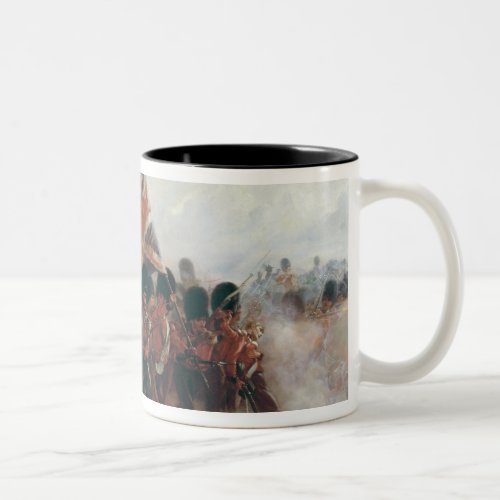 The Colours advance of the Scots Guards Two_Tone Coffee Mug