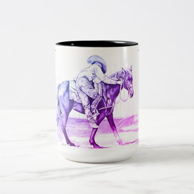 The Colt Starter (purple) Two-Tone Coffee Mug (Center)