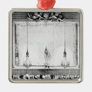 The Comedie Francaise during the Time Metal Ornament