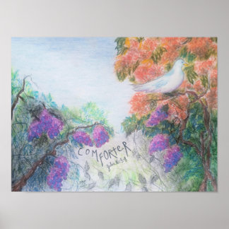 The Comforter Original Art Christian Poster