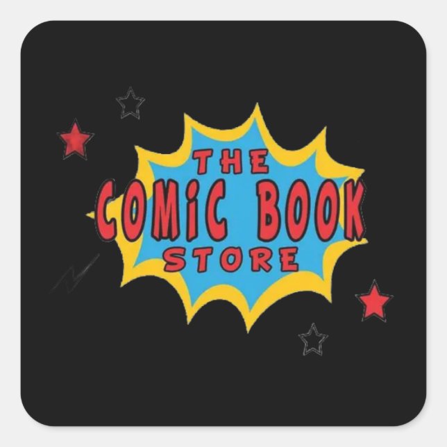 THE COMIC BOOK STORE  SQUARE STICKER (Front)