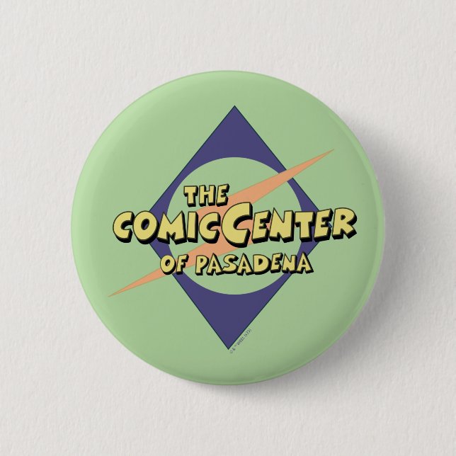 The Comic Center of Pasadena Button (Front)