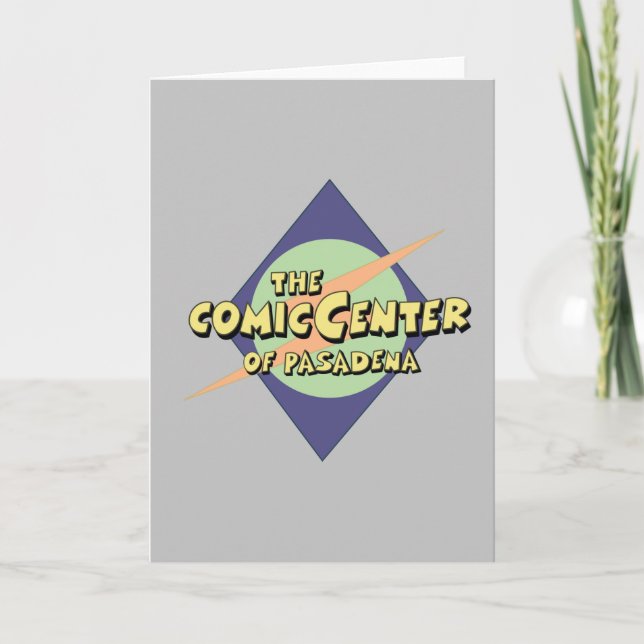 The Comic Center of Pasadena Card (Front)