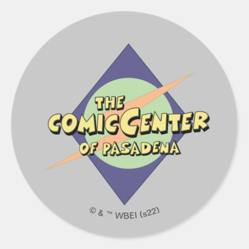 The Comic Center of Pasadena Classic Round Sticker