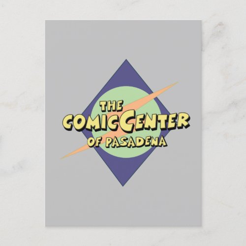 The Comic Center of Pasadena Postcard